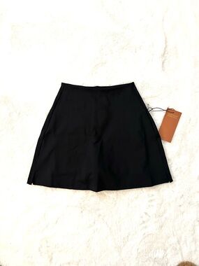 New GIRLFRIEND COLLECTIVE Black Athletic Workout Tennis Gym Skort Skirt Size XS